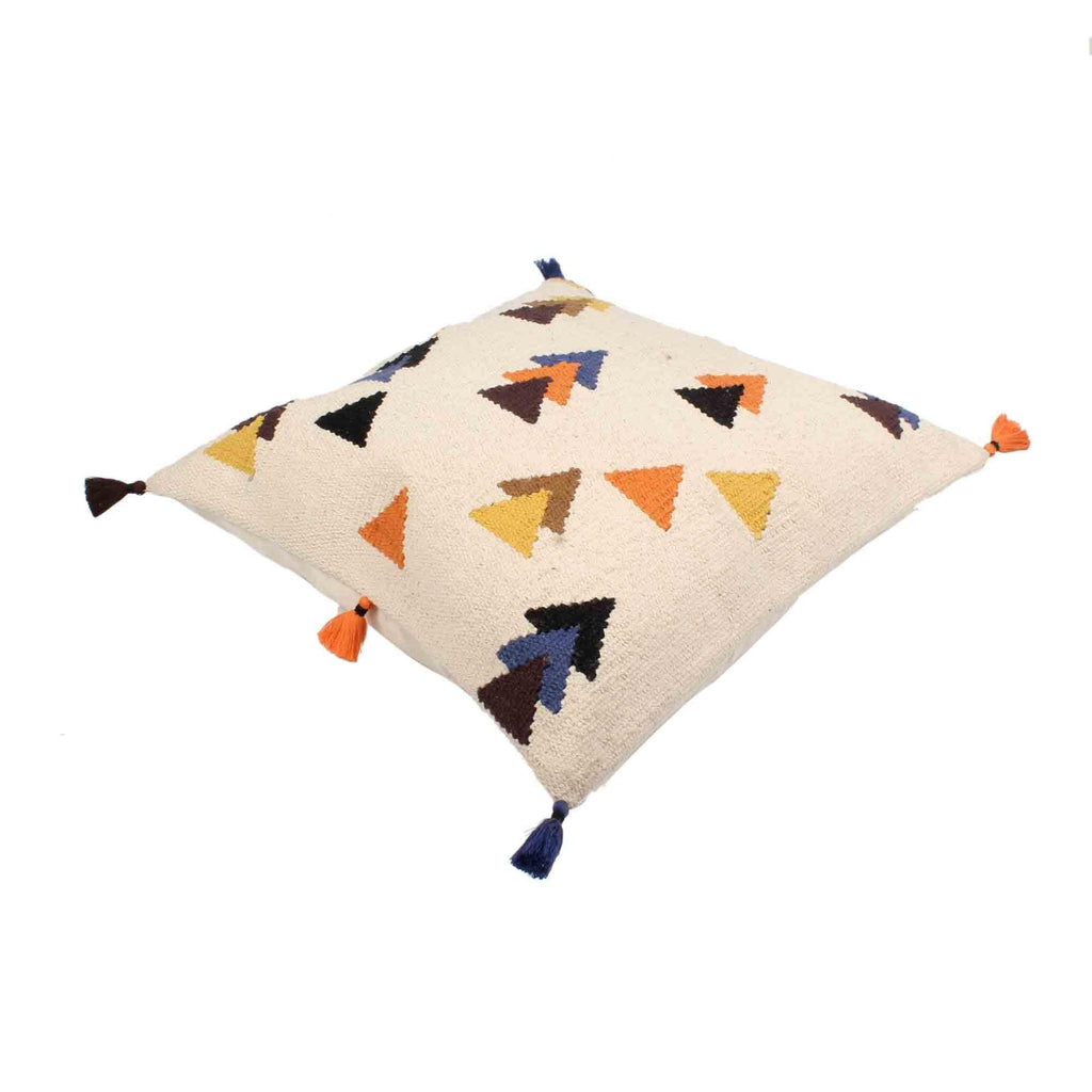 Hand-made Cotton Multicolor Cushion Cover - SanskrutiHomes 