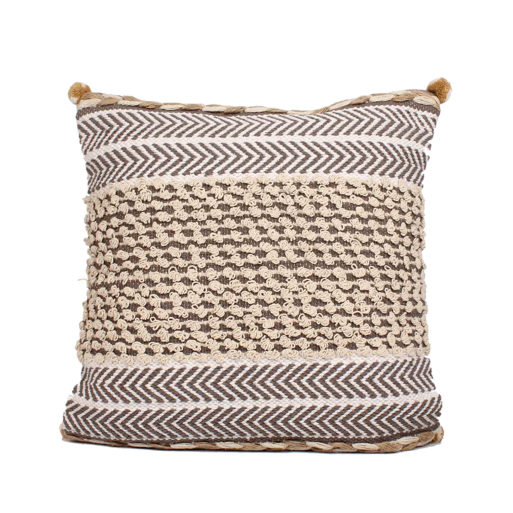 Hand-made Cotton Multicolor Pillow Cover - SanskrutiHomes 