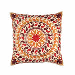 Hand-made Cotton Embroidered Cushion Cover - SanskrutiHomes 