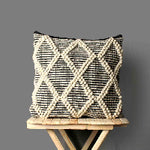 Hand-made Cotton woven Cushion Cover - SanskrutiHomes 