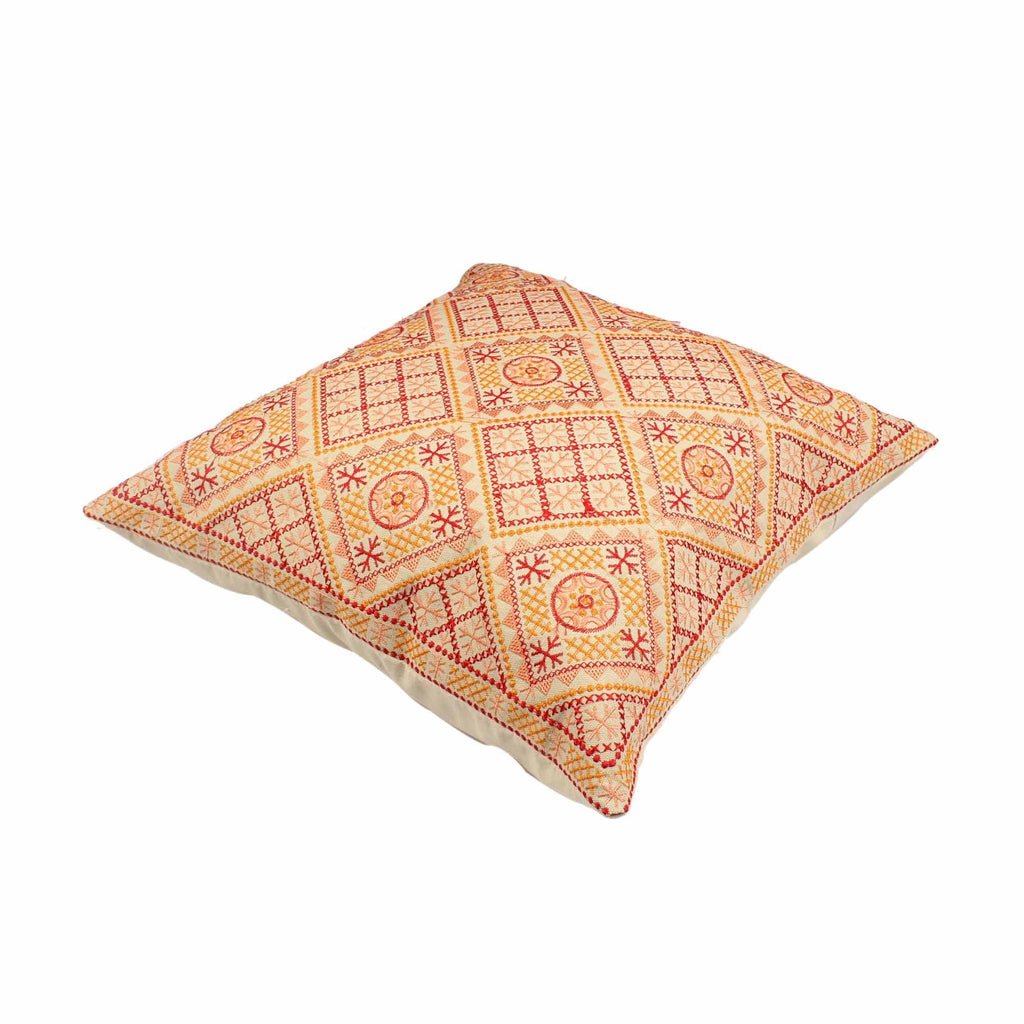 Multi-color Hand-made Cotton Cushion Cover - SanskrutiHomes 