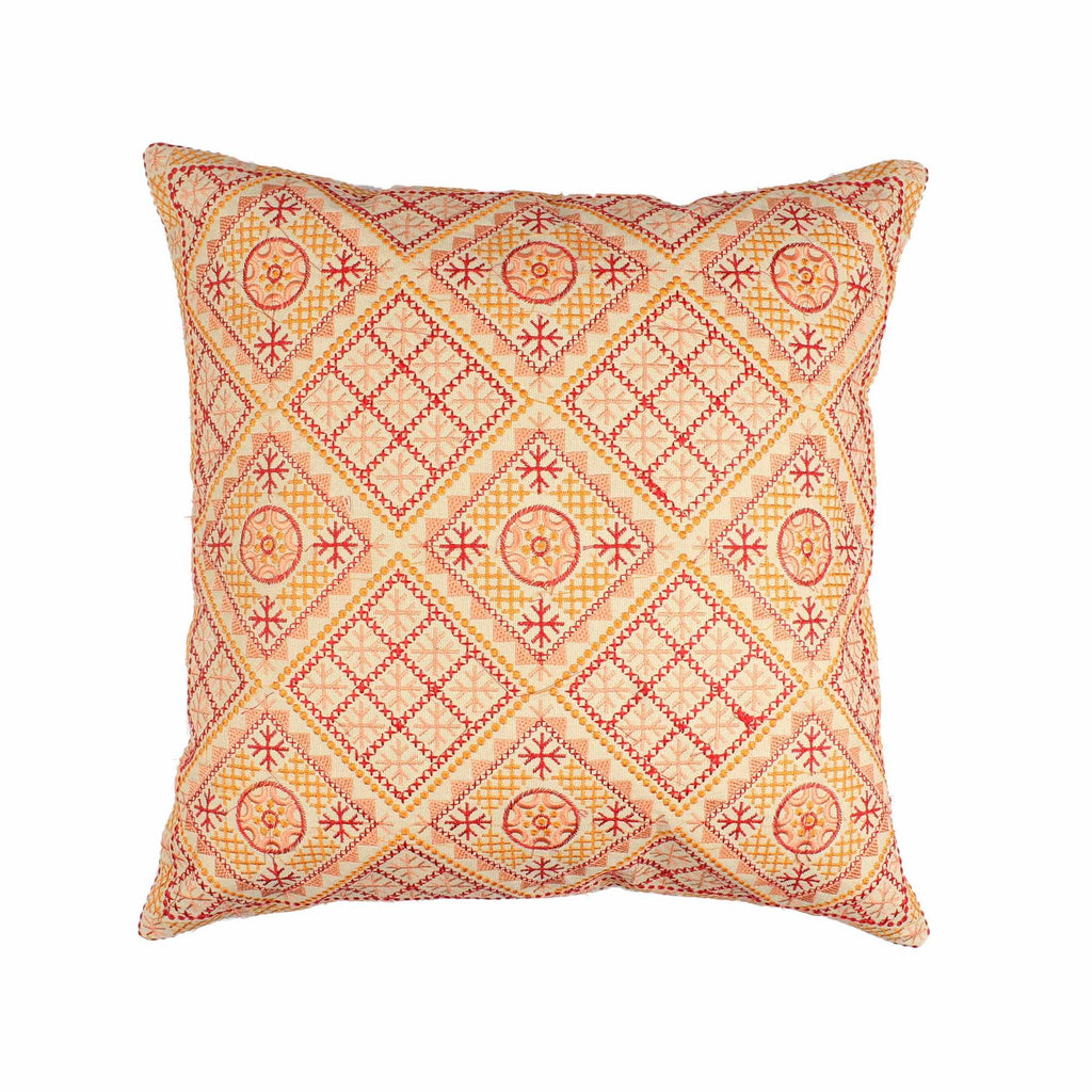 Multi-color Hand-made Cotton Cushion Cover - SanskrutiHomes 