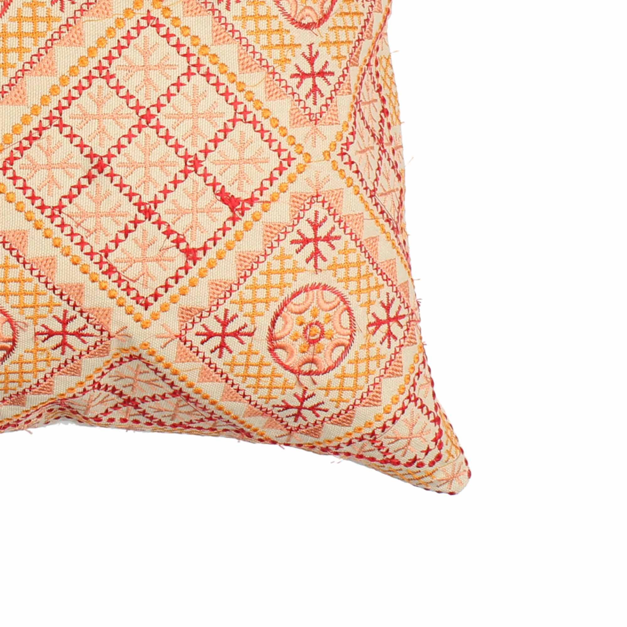Multi-color Hand-made Cotton Cushion Cover - SanskrutiHomes 