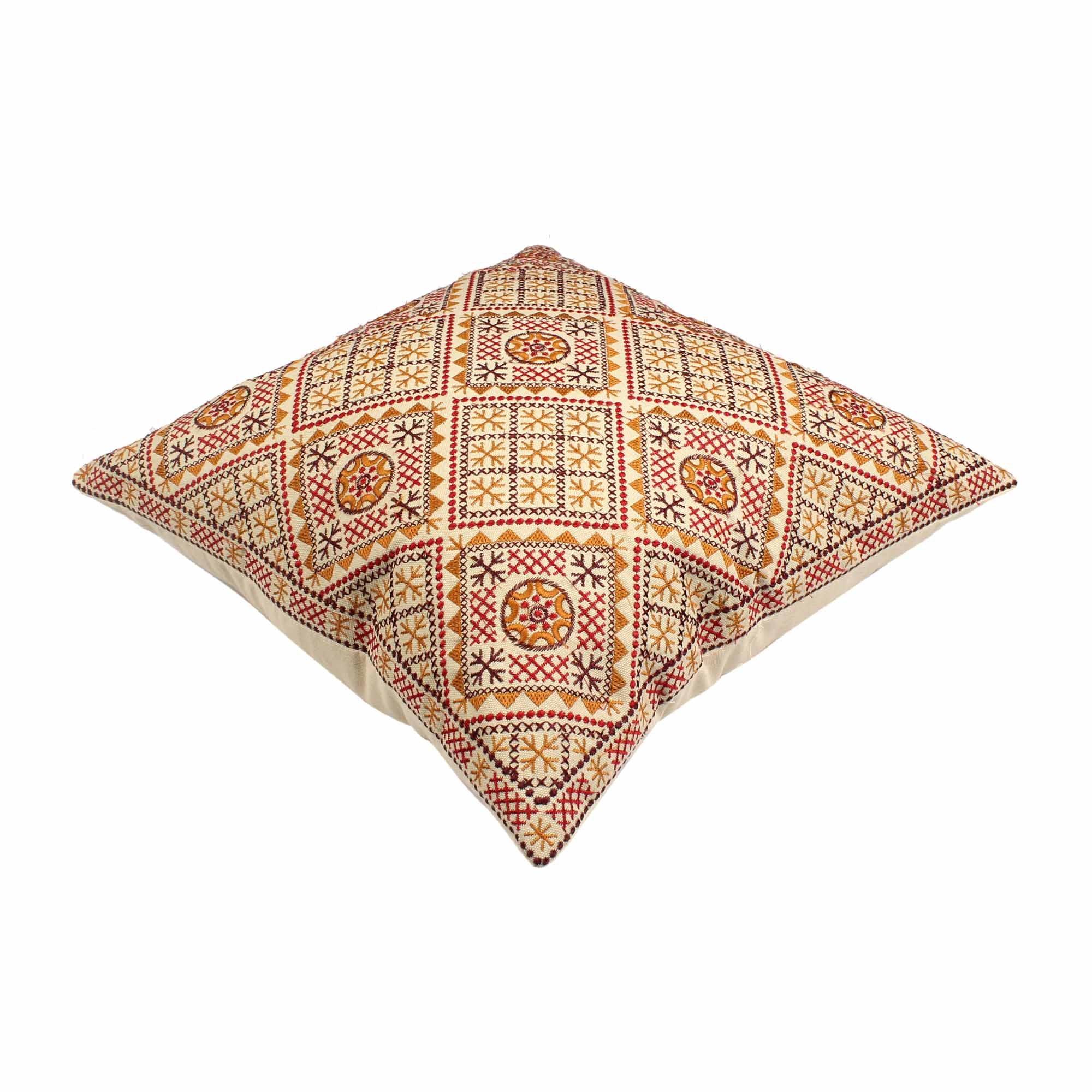 Hand-made Cotton Cushion Cover - SanskrutiHomes 