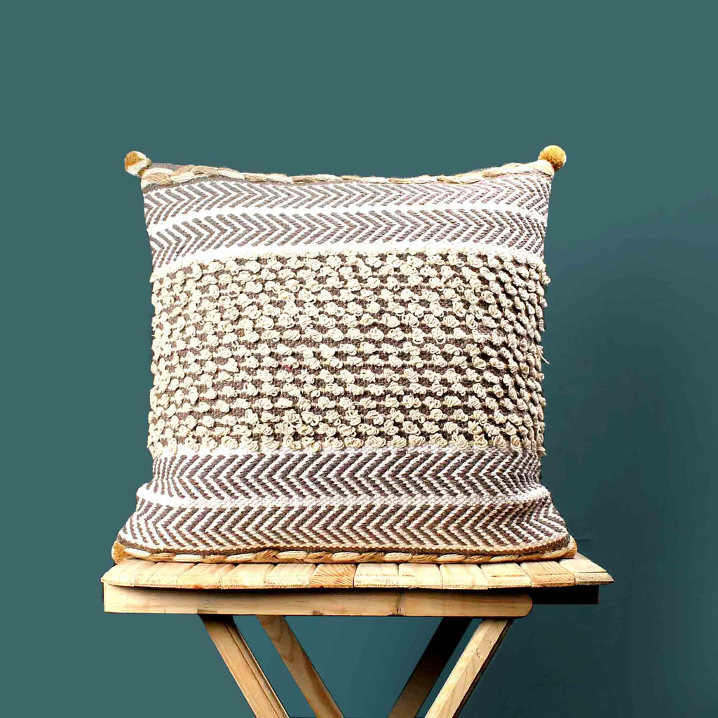 Hand-made Cotton Multicolor Pillow Cover - SanskrutiHomes 