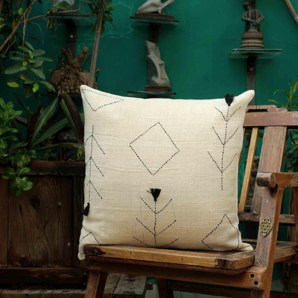 Hand-Weaved 100% Cotton Cushion Covers - SanskrutiHomes 