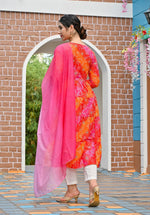 RangDeep Women set Bandhej Tier Dress - SanskrutiHomes 