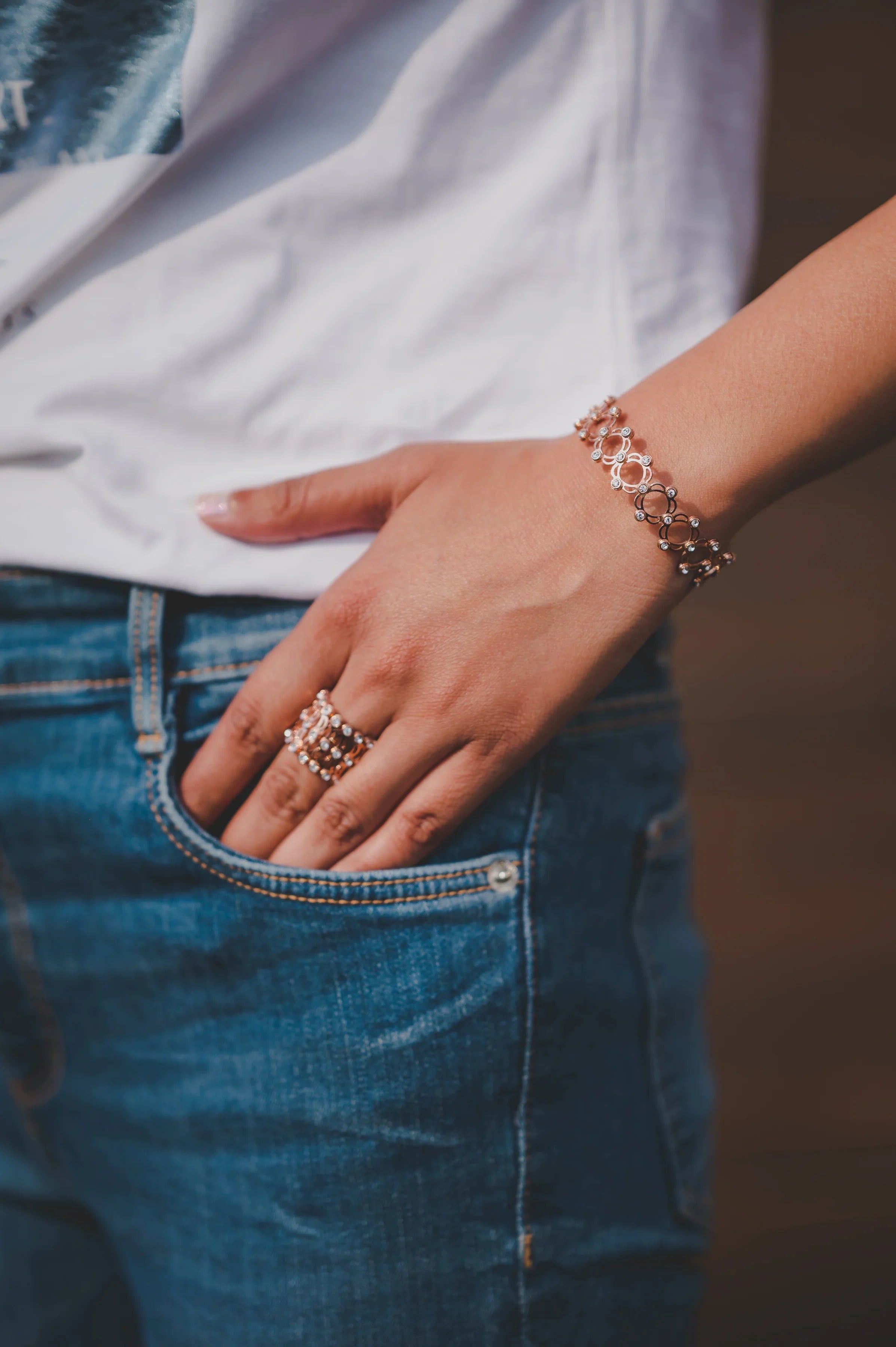 Rose Gold Supple Bracelet - SanskrutiHomes 