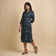 Rangdeep Women Cotton Straight Calf Length Kurti Dress