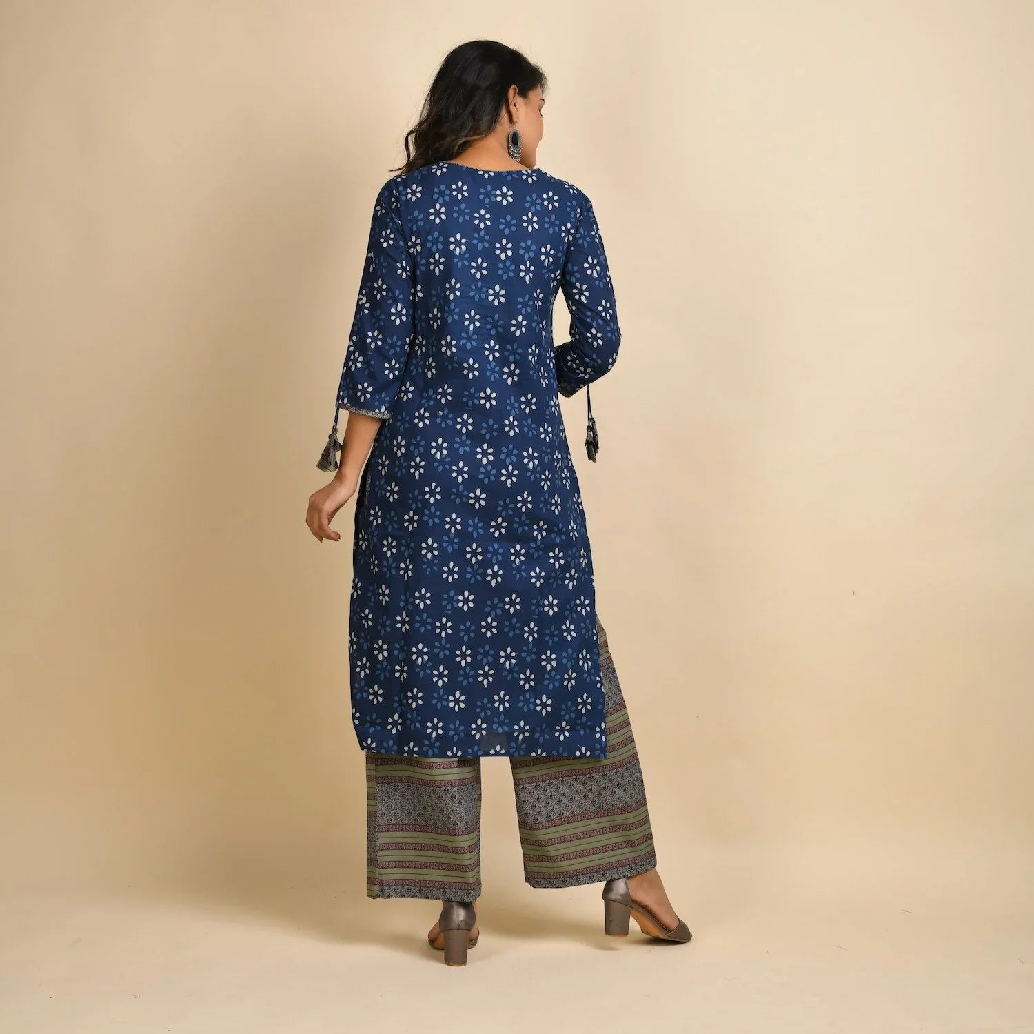 Rang Deep Women Set of Cotton Kurta with Palazzo - SanskrutiHomes 
