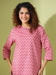 Cotton Booti  Print Loungewear Set