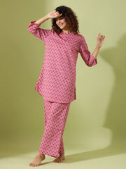 Cotton Booti  Print Loungewear Set