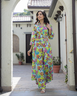 Green Skirt Co-Ord Set