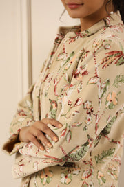 Printed Women Velvet Jacket