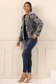 Printed Women Velvet Jacket