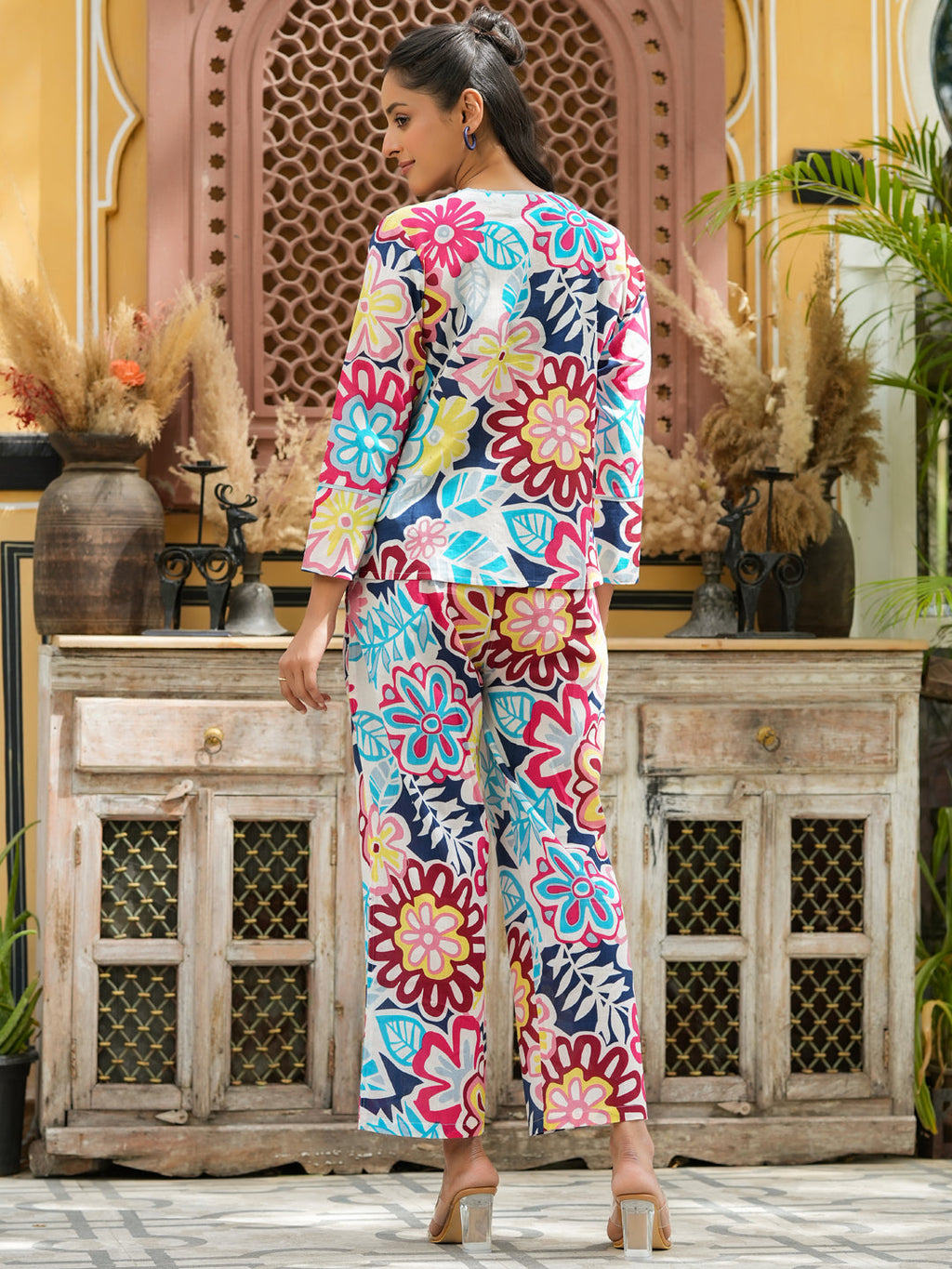 Multi-Color Cotton Co-Ord Set