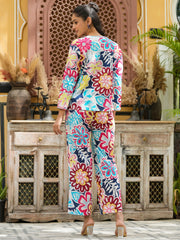 Multi-Color Cotton Co-Ord Set