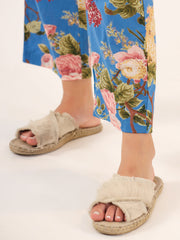 Multicolour Floral Printed Round Neck Pure Cotton Pyjama Night Suit For Women