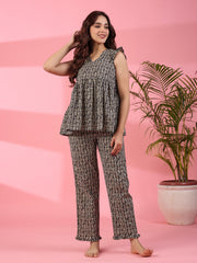 Lanes Nest Cotton Night Suit
