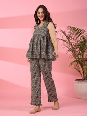 Lanes Nest Cotton Night Suit