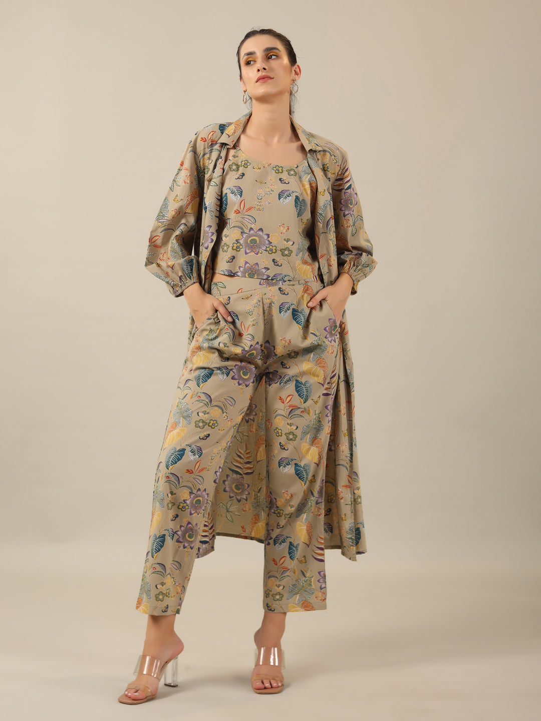 Collared 3 Peice Co-Ord Set