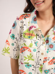 FISH PRINTED CO-ORD SET