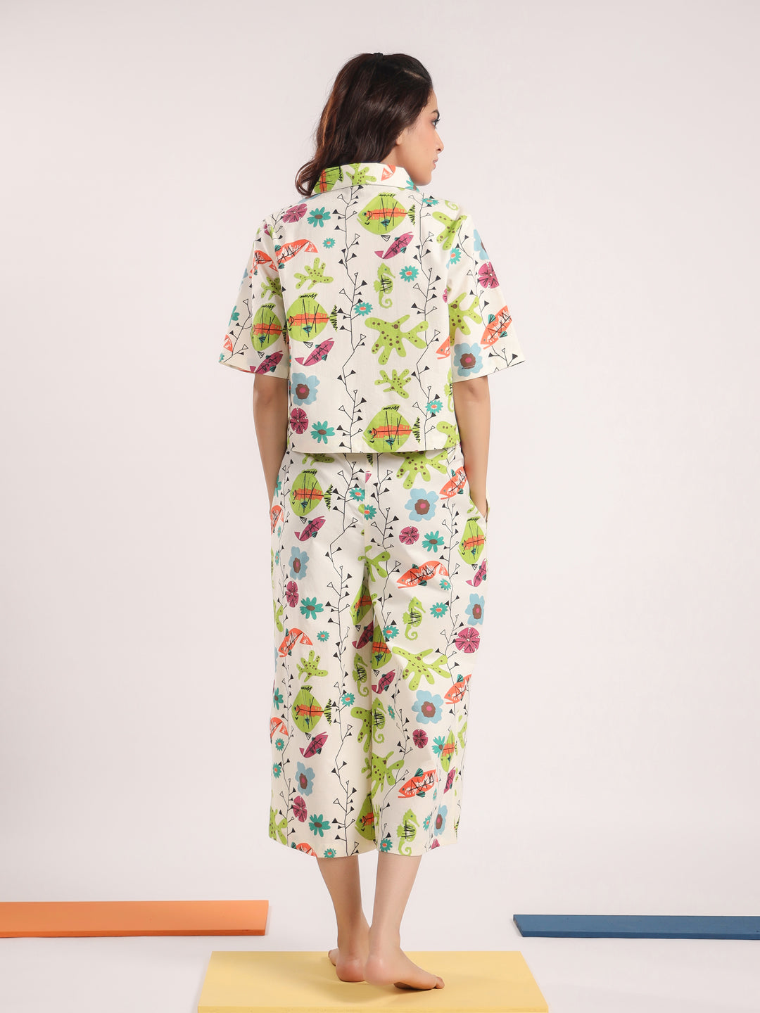 FISH PRINTED CO-ORD SET