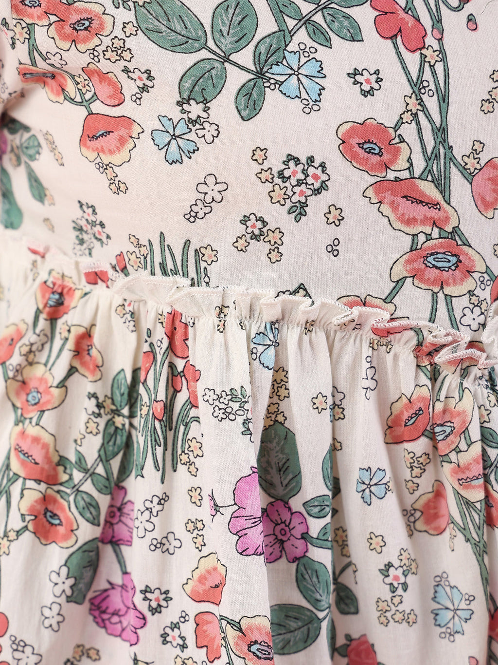 Women Green Printed Cotton Night Suit Set