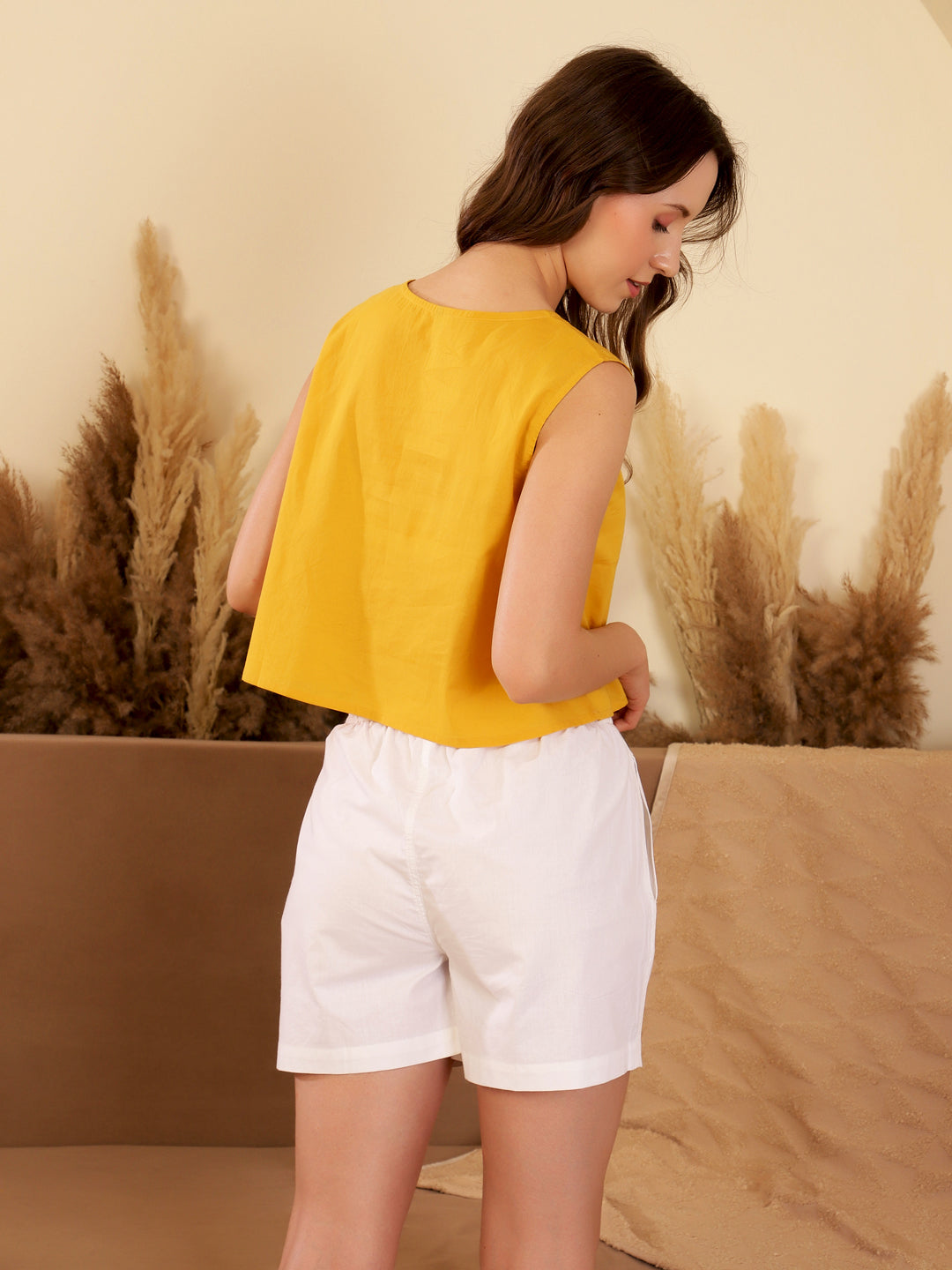 Women's Pure Cotton Pink Solid Night Suits