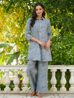 Comfy FLORA cotton NIGHTWEAR - SanskrutiHomes 