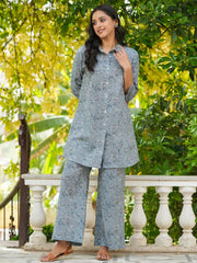 Comfy FLORA cotton NIGHTWEAR - SanskrutiHomes 