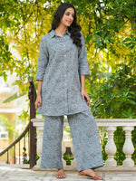 Comfy FLORA cotton NIGHTWEAR - SanskrutiHomes 