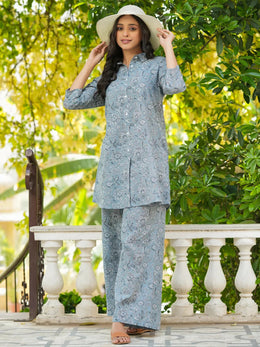 Comfy FLORA cotton NIGHTWEAR - SanskrutiHomes 