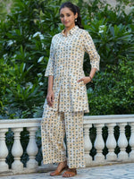 Printed pure cotton co-ord set - SanskrutiHomes 