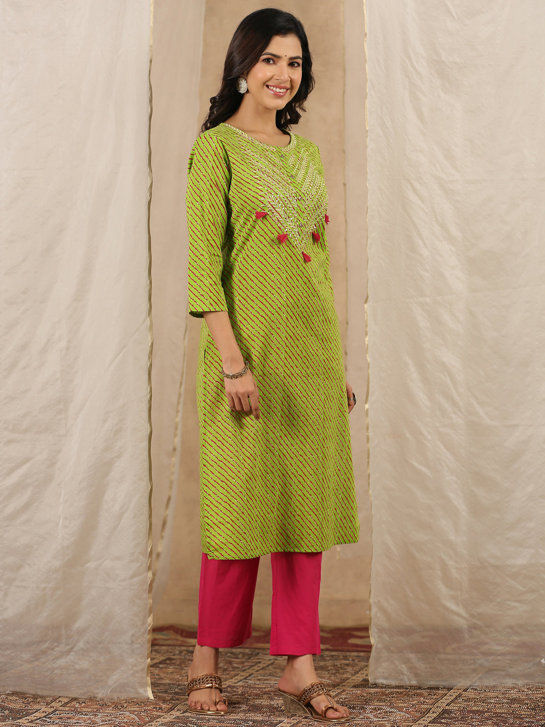 Women Pure Cotton 2 Pcs Kurta Set