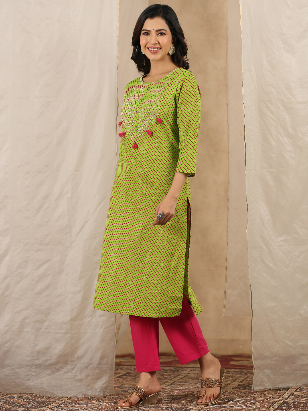 Women Pure Cotton 2 Pcs Kurta Set