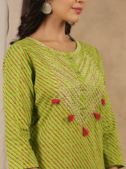 Women Pure Cotton 2 Pcs Kurta Set