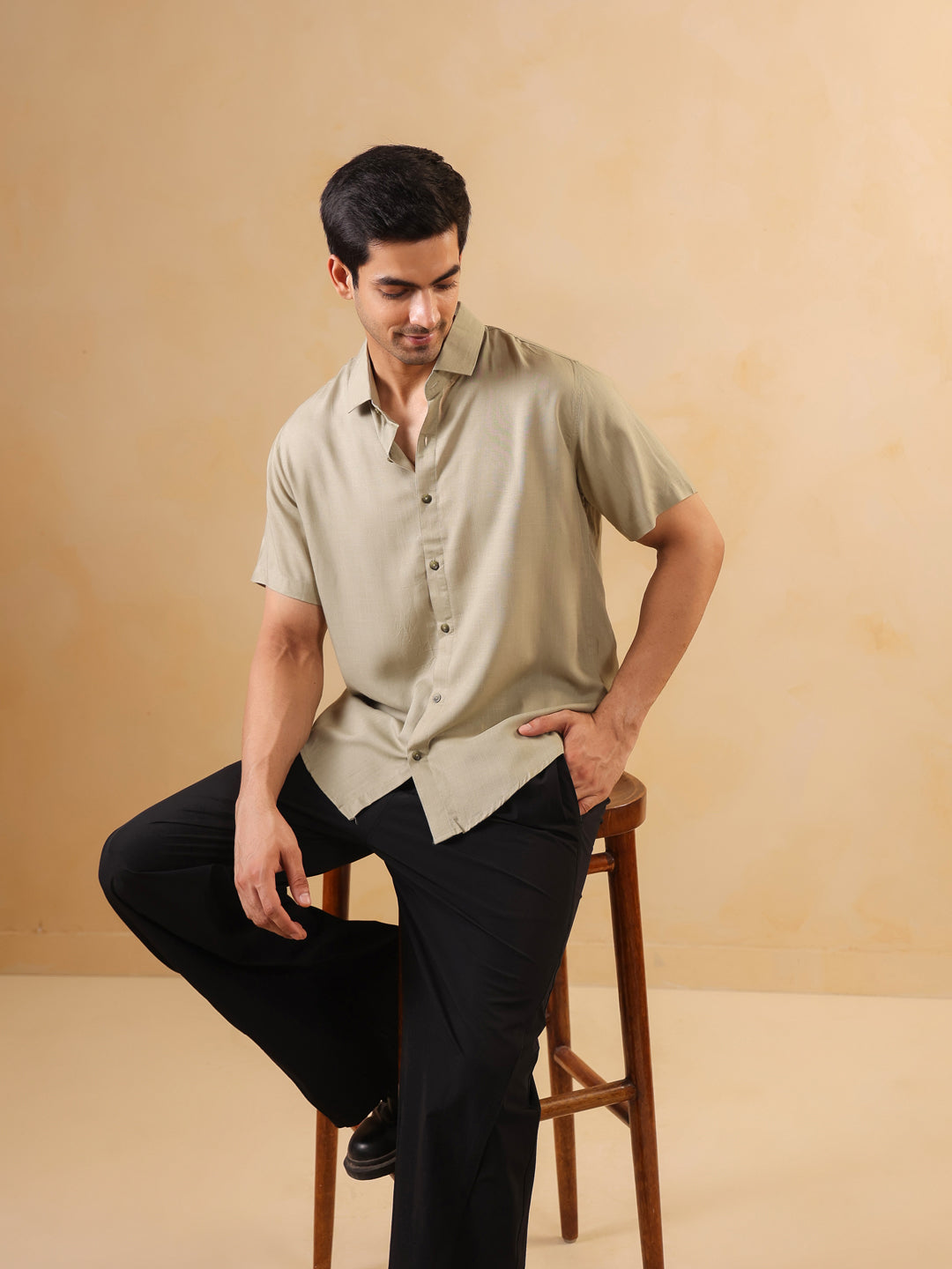 Blue Color Geometric Printed Cotton dress for women - SanskrutiHomes 