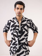 Pink Color Stripes Printed Co-ords Set - SanskrutiHomes 