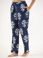 Indigo booti 3 pc Night Suit Set with Pyjama - SanskrutiHomes 