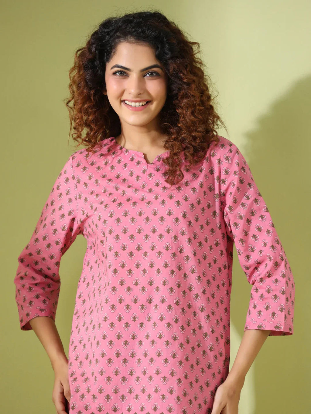 Cotton Booti print loungewear set - SanskrutiHomes 