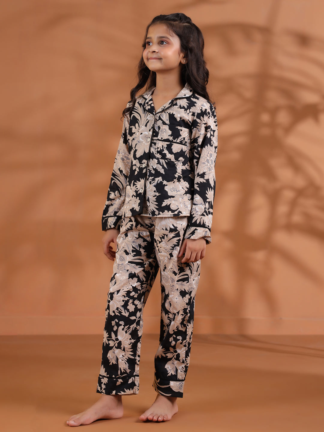 Floral leaf co-ord set - SanskrutiHomes 