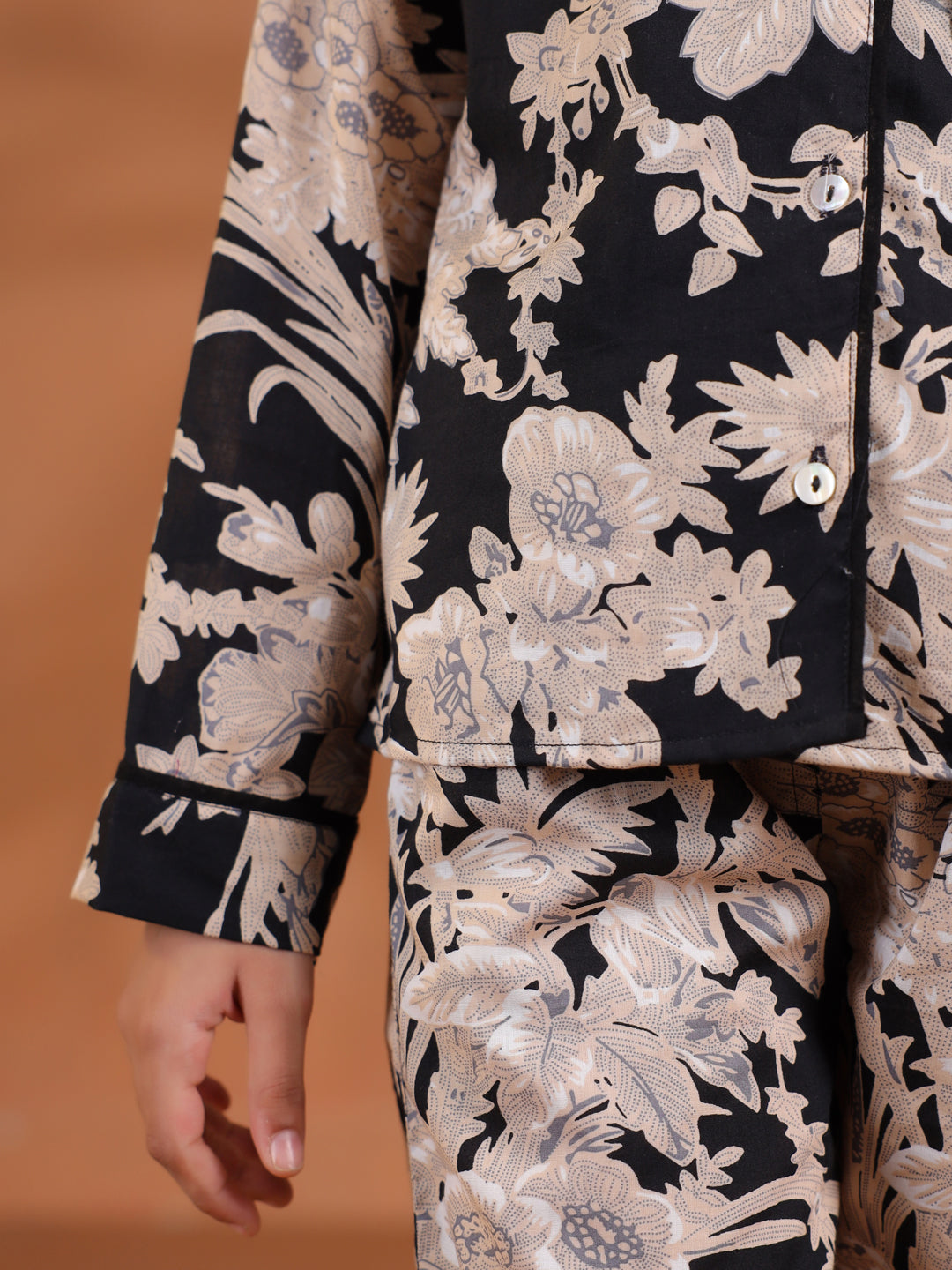 Floral leaf co-ord set - SanskrutiHomes 