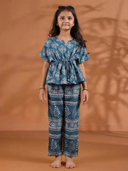 Geometric Print Kids Night Suit Set - SanskrutiHomes 