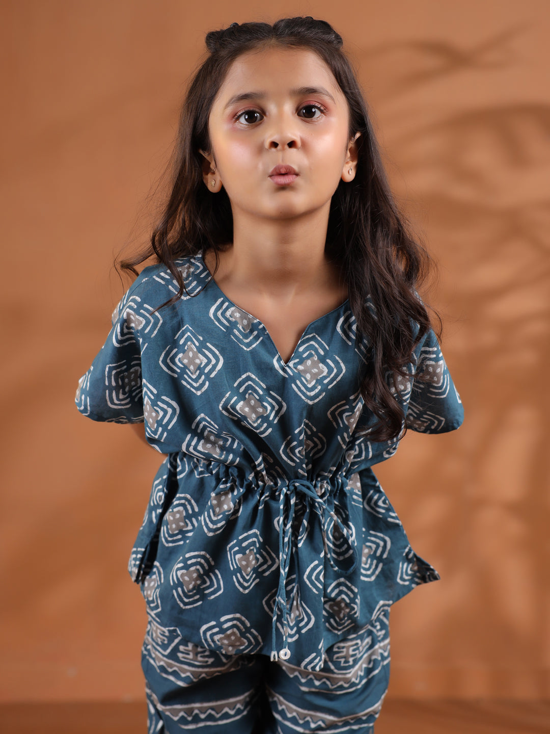 Geometric Print Kids Night Suit Set - SanskrutiHomes 