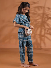 Geometric Print Kids Night Suit Set - SanskrutiHomes 