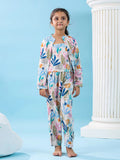Set of 3 Floral Printed Kids Night Suit - SanskrutiHomes 