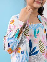Set of 3 Floral Printed Kids Night Suit - SanskrutiHomes 