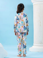 Set of 3 Floral Printed Kids Night Suit - SanskrutiHomes 