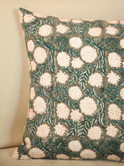 Cotton Off White Colour Floral Cushion Covers - SanskrutiHomes 